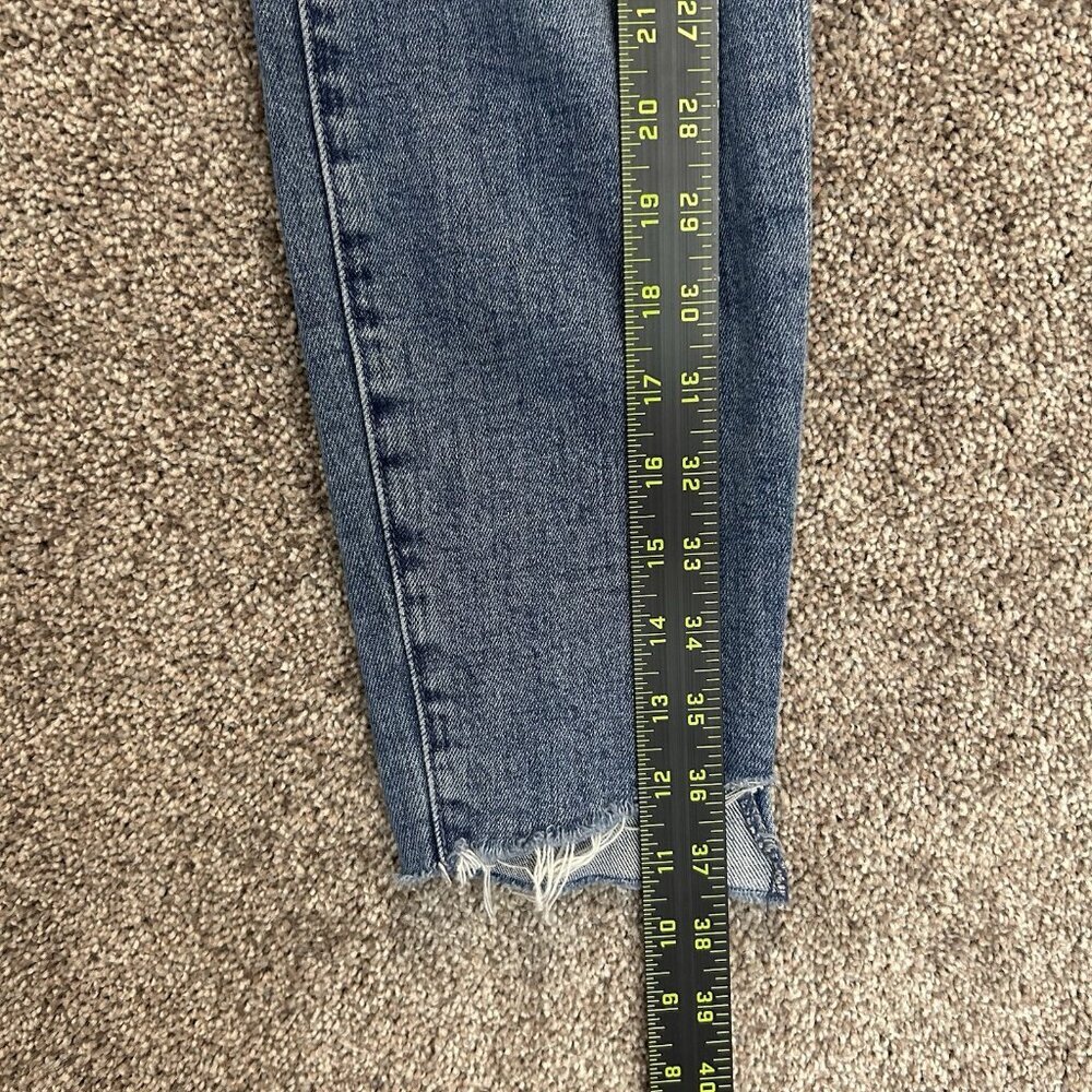 Mother Women's The Looker Ankle Step Fray Jeans Size 26 Blue Made in USA EUC - Picture 15 of 16